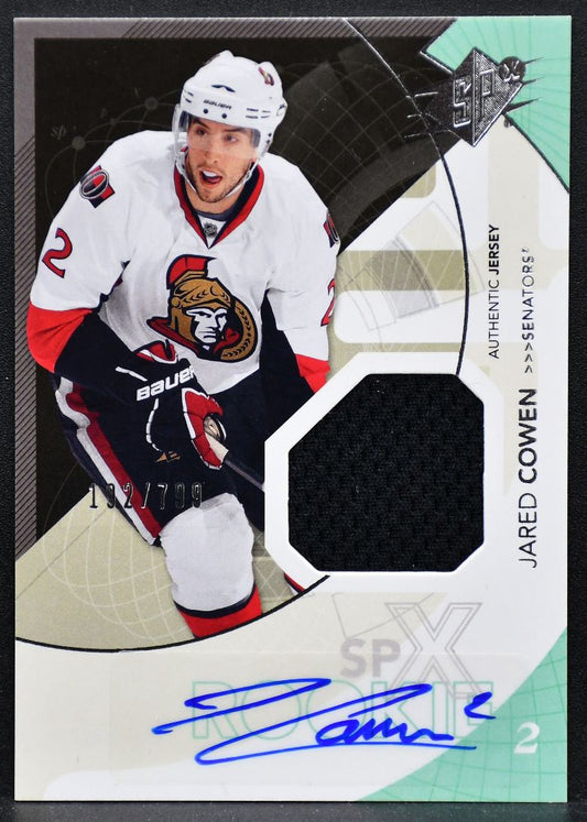 10-11 SPx RC Auto Jersey Jared Cowen 178 Ottawa Senators RC Auto 192/799 Jersey 5136