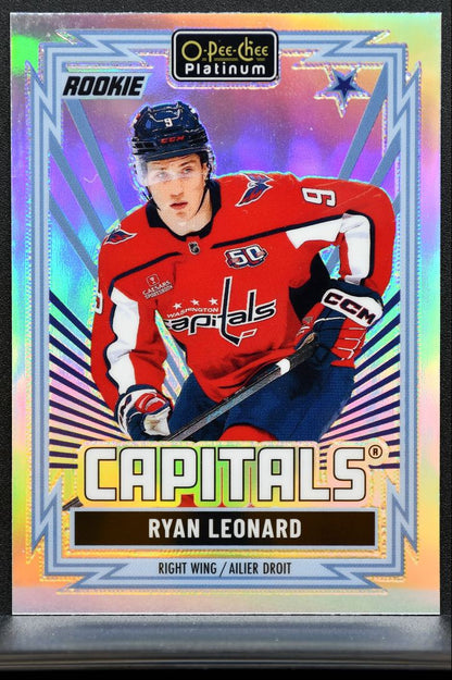 2025-26 O-Pee-Chee Platinum Retro Rookie Rainbow Ryan Leonard Capitals RC 2348