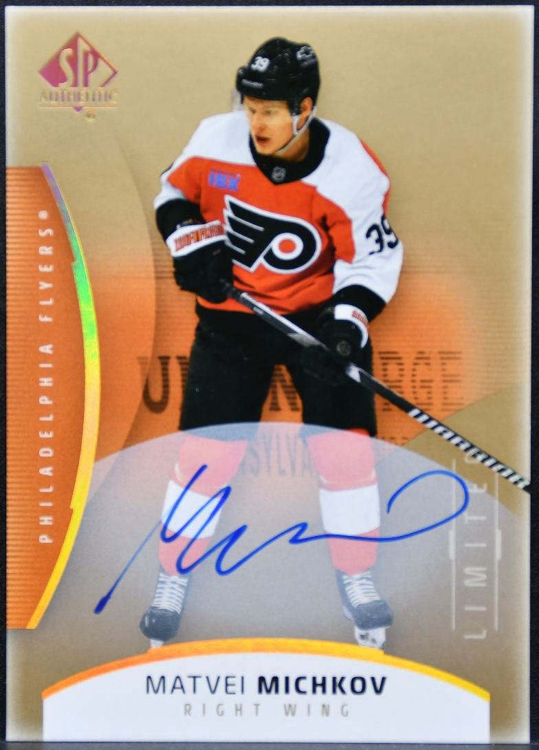 2025-26 SP Authentic Limited Auto Matvei Michkov 56 Flyers Auto 7656
