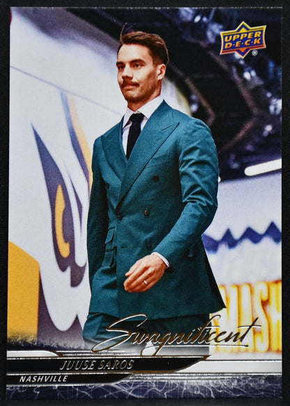 2024-25 Upper Deck Series 2 Swagnificent Juuse Saros 346 Nashville Predators 7153
