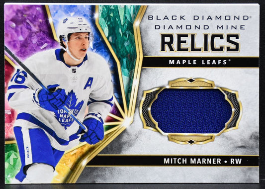 2020-21 UD Black Diamond Mine Relics Mitch Marner Toronto Maple Leafs Jersey 3170