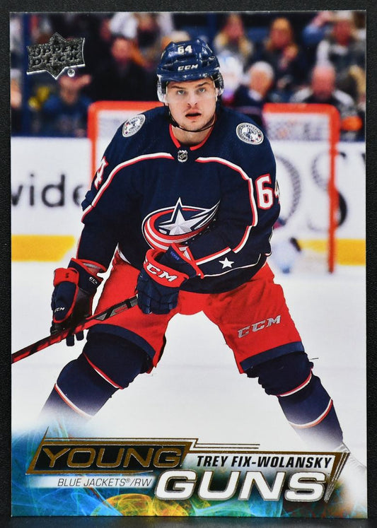 2022-23 UD Series 1 Young Guns Trey Fix-Wolansky 241 Columbus Blue Jackets RC 6156