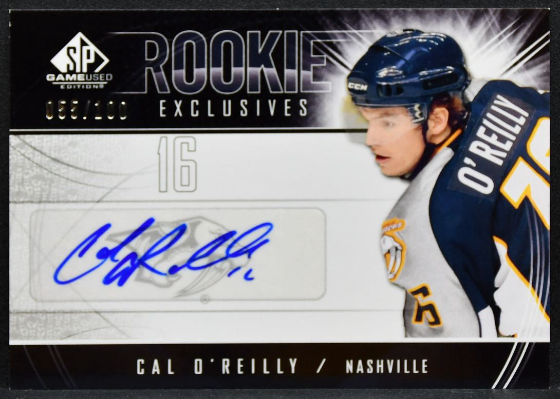 2009-10 SP Game Used Exclusives Cal O'Reilly RE-CO Predators RC Auto /100 0706