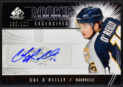 2009-10 SP Game Used Exclusives Cal O'Reilly RE-CO Predators RC Auto /100 0706