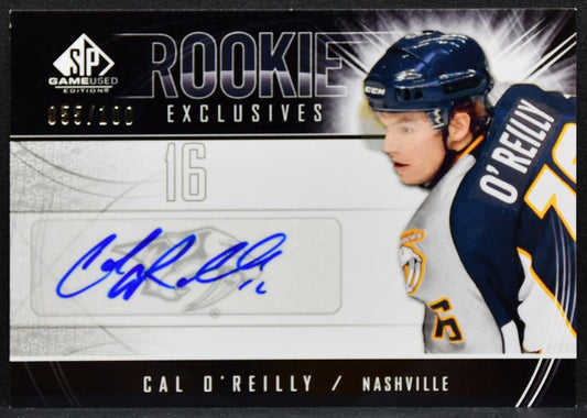 2009-10 SP Game Used Exclusives Cal O'Reilly RE-CO Predators RC Auto /100 0706