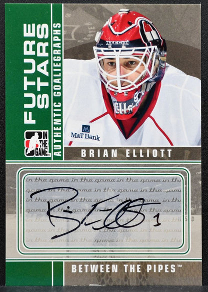 2009-10 In The Game Between The Pipes Future Stars Brian Elliott A-BE Auto 1742