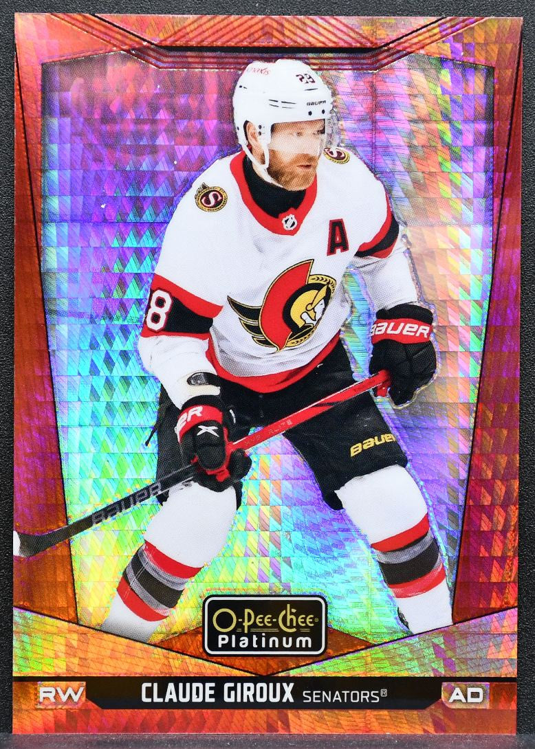 2024-25 O-Pee-Chee Platinum Red Prism Claude Giroux 40 Senators 025/199 0559