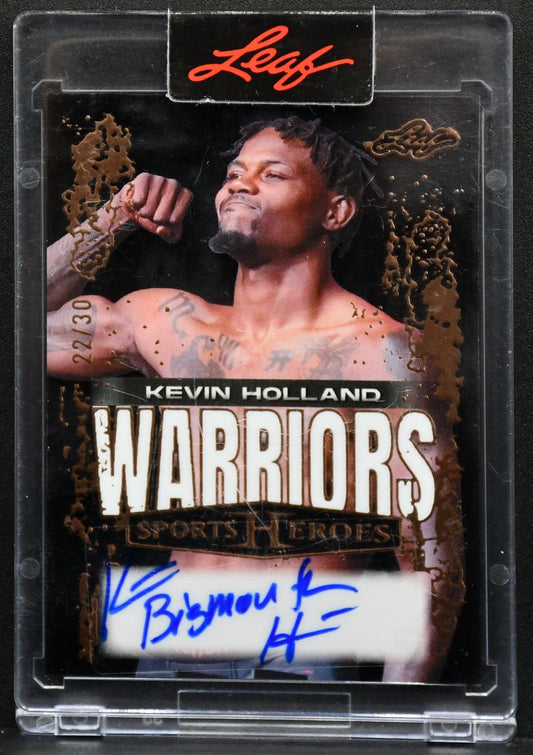 2025-26 Leaf Sports Heroes Warriors Kevin Holland W-KH1 Auto 22/30