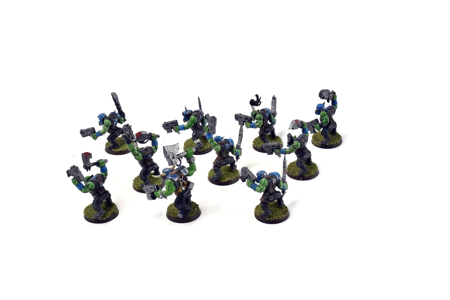 ORKS 10 Orks Boyz #2 WELL PAINTED 40K