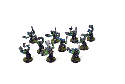 ORKS 10 Orks Boyz #2 WELL PAINTED 40K