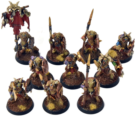 BEAST OF CHAOS 10 Ungors #2 WELL PAINTED Warhammer Sigmar
