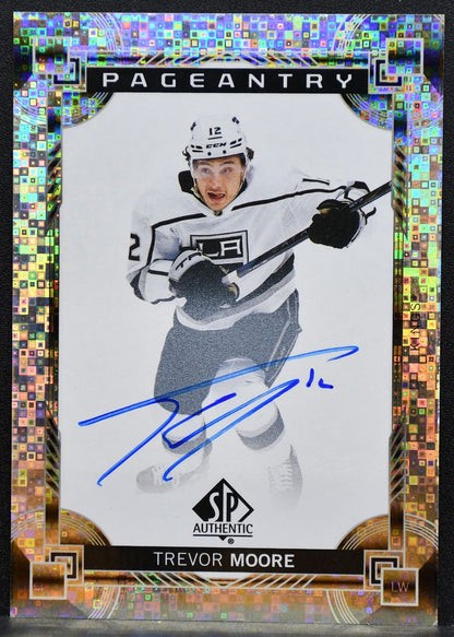 2024-25 SP Authentic Pageantry Auto Trevor Moore P-4 Los Angeles Kings Auto 9572