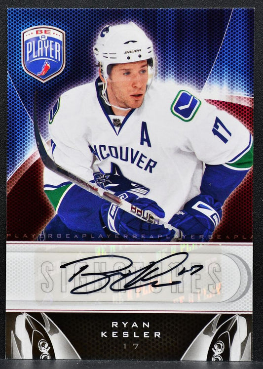 2009-10 Upper Deck Be A Player Signatures Ryan Kesler S-KE Canucks Auto 0842