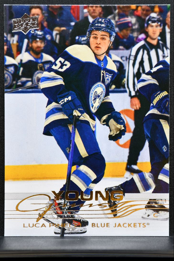 2025-26 Upper Deck Extended Series Young Guns Luca Pinelli 732 Jackets RC 3529