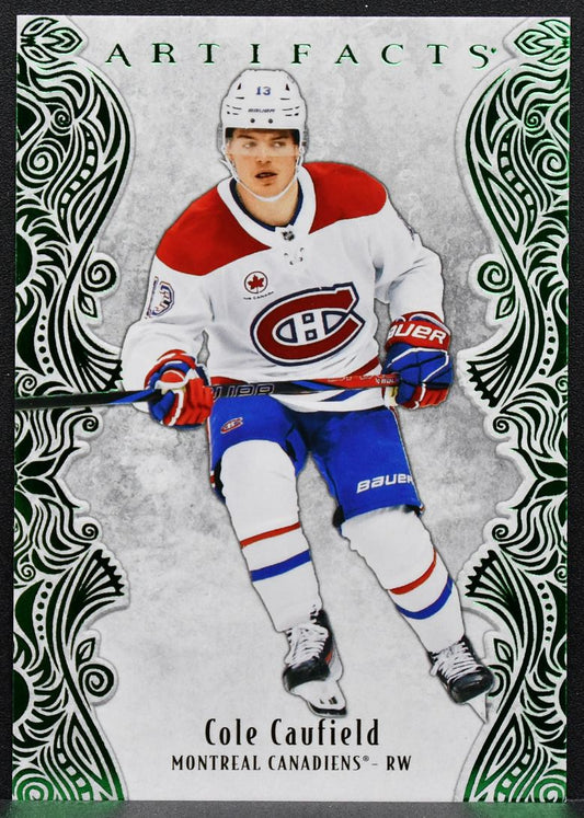 2025-26 Upper Deck Artifacts Emerald's Glow Cole Caufield 98 02/10 6322