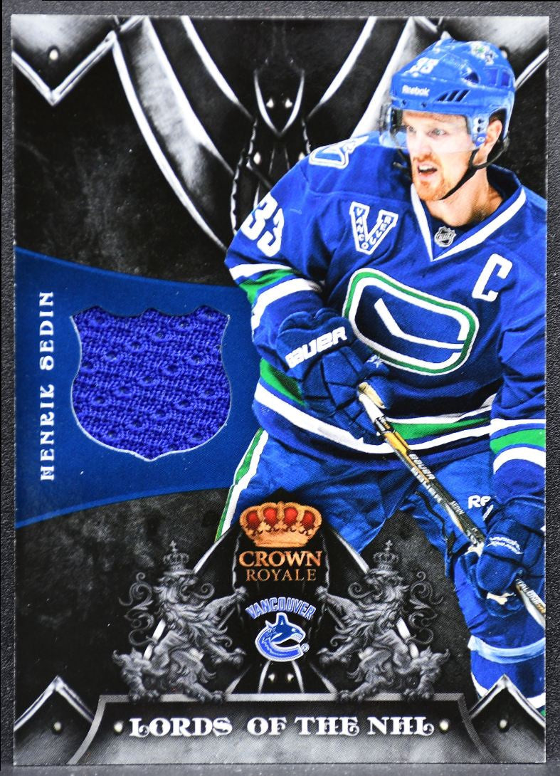 2012-13 Panini Rookie Anthology Crown Royale Lords Of The NHL Sedin Jersey 9714