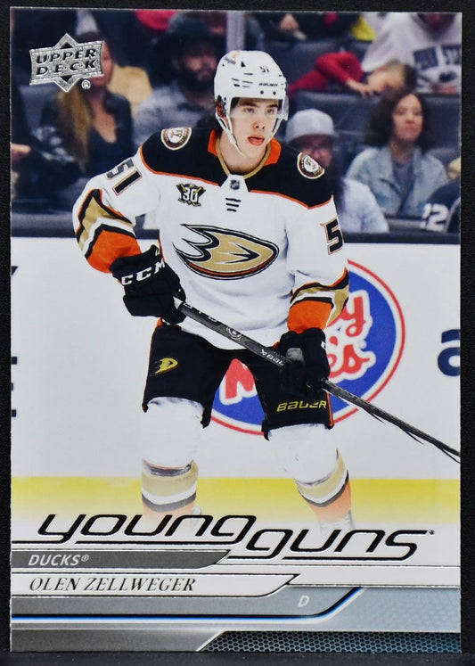 2024-25 UD Series 1 Young Guns Olen Zellweger 236 Anaheim Ducks RC