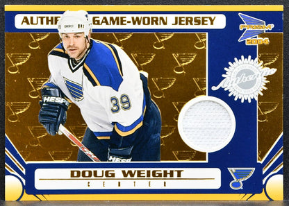 2003-04 Pacific Prism Jersey Doug Weight 140 Blues 0335/1185 Jersey 2587