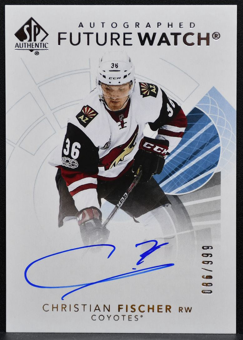2017-18 SP Authentic Future Watch Auto Fischer RC Auto 068/999 1407