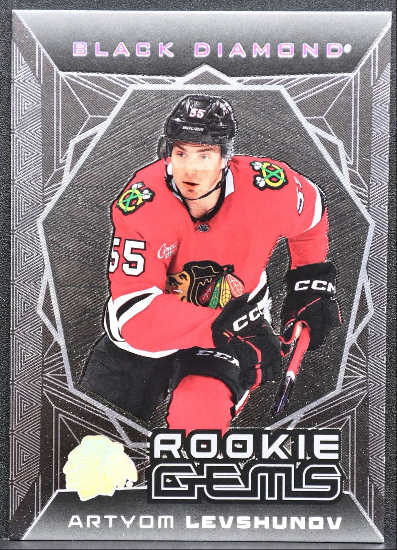 2025-26 UD Black Diamond Rookie Gems Artyom Levshunov Blackhawks RC 364/399 2966