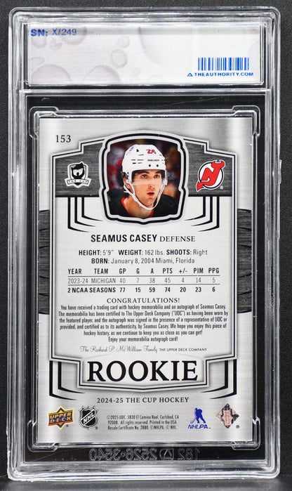 2024-25 UD The Cup Base Set Rookie Auto Patch Casey 153 RC Auto Patch 2286