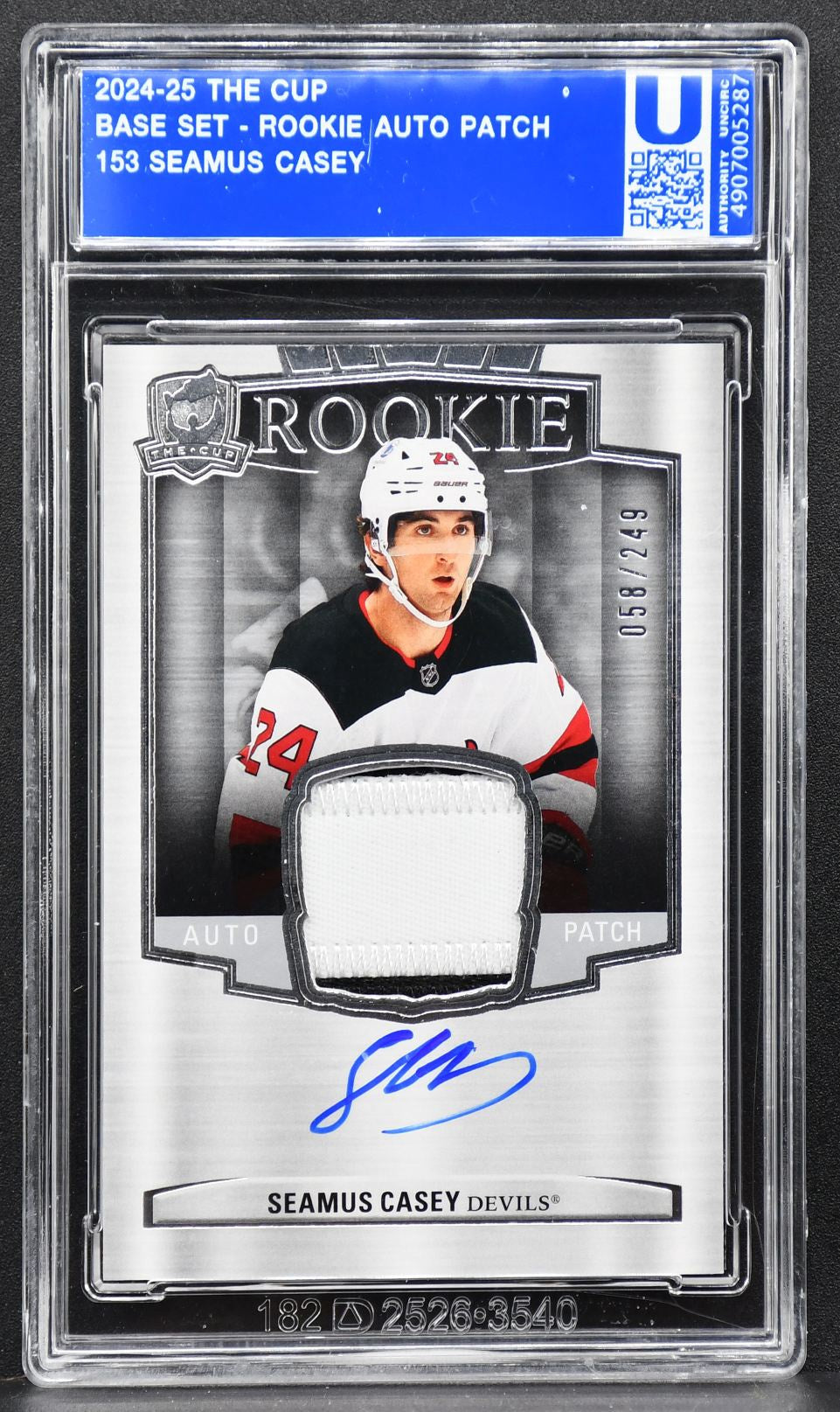 2024-25 UD The Cup Base Set Rookie Auto Patch Casey 153 RC Auto Patch 2286