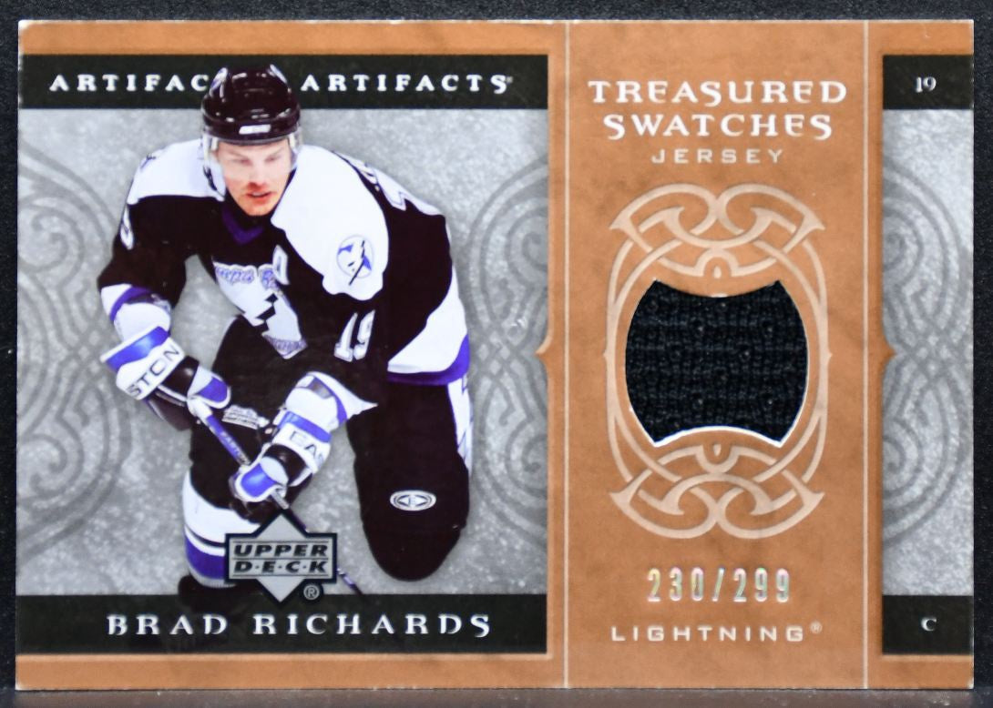 2007-08 UD Artifacts Treasured Swatches Brad Richards 230/299 Jersey 5276