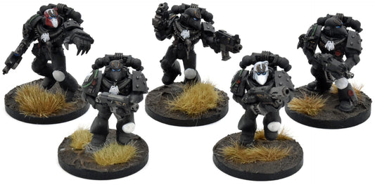 SPACE MARINES Tactical Marines #1 WELL PAINTED Veterans 40K Raven Guard