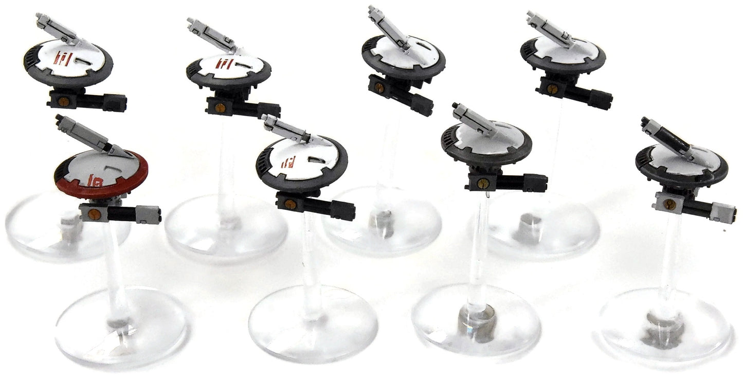 TAU EMPIRE 8 Drones MARKER LIGHT #1 PRO PAINTED Warhammer 40K