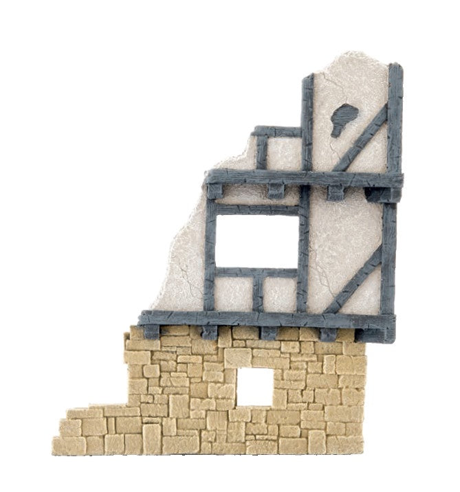 Battlefield In A Box - Wartorn Village Medium Ruin - Sandstone