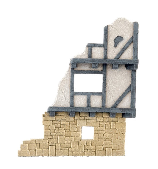 Battlefield In A Box - Wartorn Village Medium Ruin - Sandstone