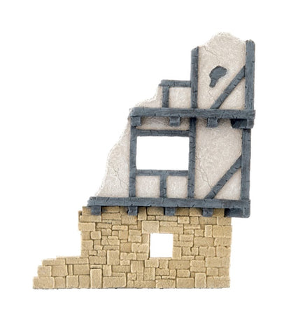 Battlefield In A Box - Wartorn Village Medium Ruin - Sandstone
