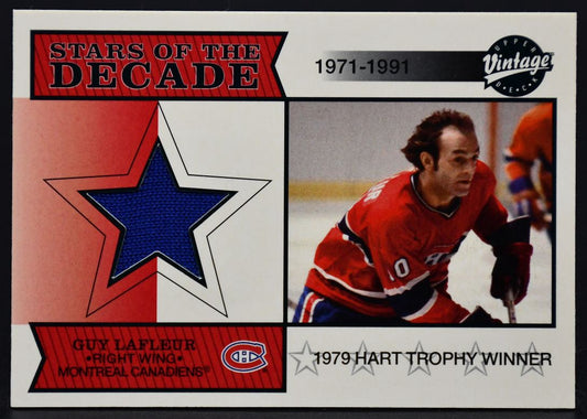 2001-02 UD Vintage Stars of the Decade Guy Lafleur SD-GL Jersey