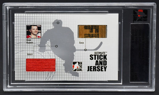 2005-06 ITG 6th Ultimate Stick and Jersey Doug Harvey 23/25 Jersey/Stick