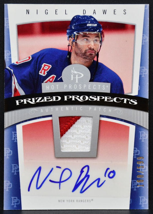 2006-07 Fleer Hot Prospects Prized Dawes Rangers RC Auto 168/599 Patch 0263
