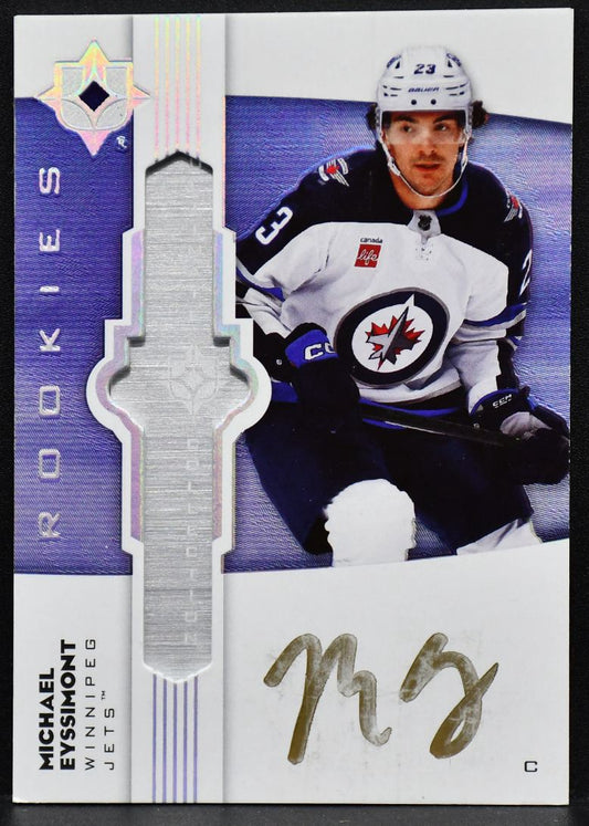 2022-23 UD Ultimate Emblems Auto Rookie Michael Eyssimont UE-ME RC Auto