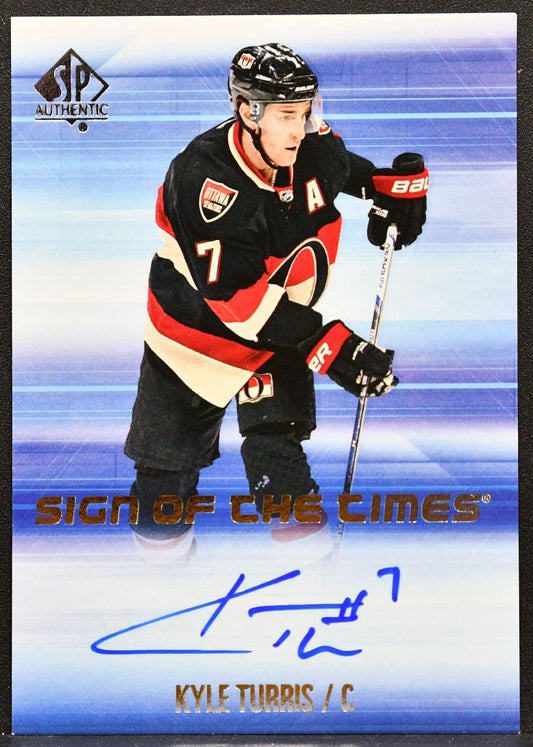 2015-16 SP Authentic Sign of the Times Kyle Turris SOTT-KT Senators Auto 1462
