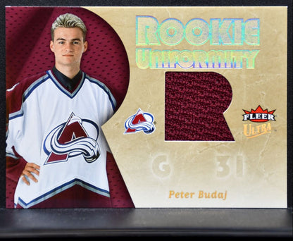 2005-06 Fleer Ultra Rookie Uniformity Jersey Peter Budaj RC Jersey 7245
