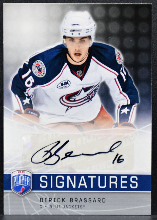 2008-09 Upper Deck Be A Player Signatures Derick Brassard S-BR Jackets Auto 4941