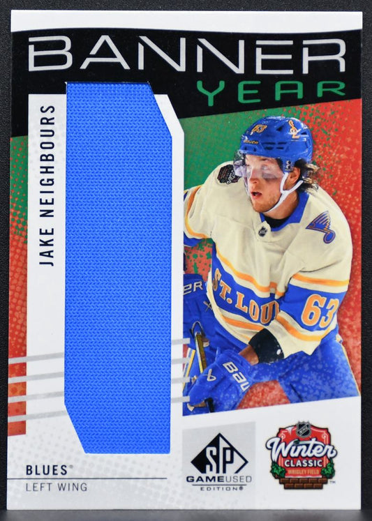 2025-26 SP Game Used Winter Classic Banner Year Relics Neighbours Patch 6988