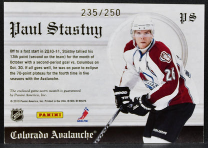 2010-11 Panini Crown Royale Heirs to the Throne Materials Stastny Jersey 2861