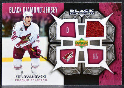 2007-08 UD Black Diamond Jerseys Ed Jovanovski Phoenix Coyotes Jersey 8680