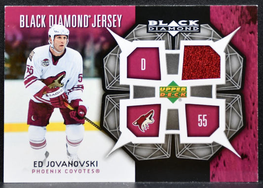 2007-08 UD Black Diamond Jerseys Ed Jovanovski Phoenix Coyotes Jersey 8680