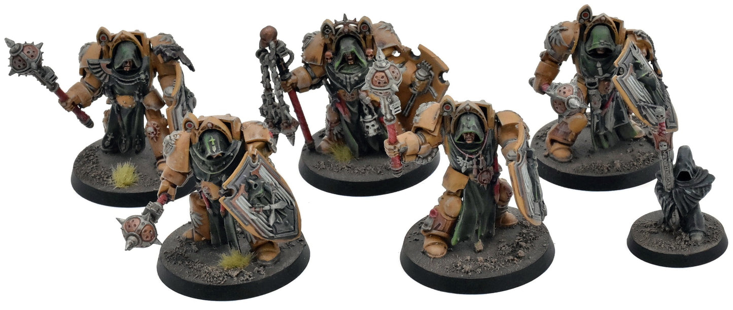 DARK ANGELS 5 Deathwing Knights #1 WELL PAINTED Warhammer 40K