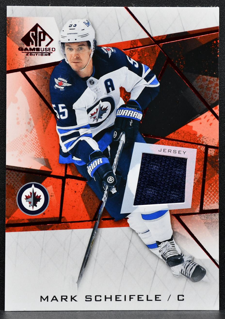 2021-22 SP Game Used Red Jersey Mark Scheifele 75 Winnipeg Jets Jersey 3390