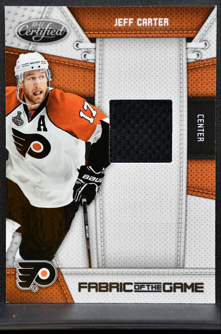 2010-11 Panini Certified Fabric of the Game Jeff Carter /250 Jersey 0490