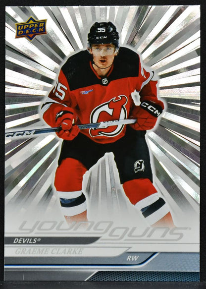2024-25 UD Series 1 Young Guns Graeme Clarke 224 New Jersey Devils RC