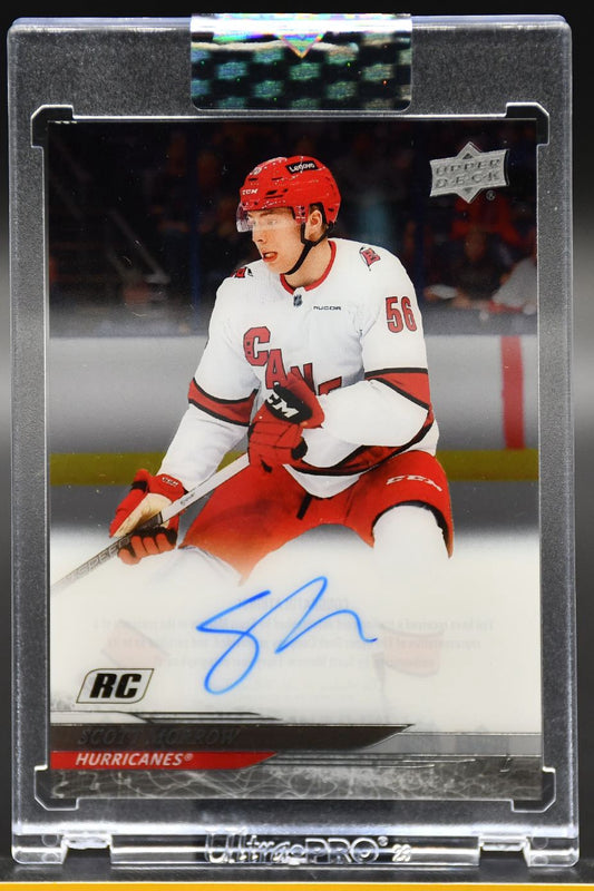 2024-25 UD Clear Cut Scott Morrow CC-SM Carolina Hurricanes RC Auto