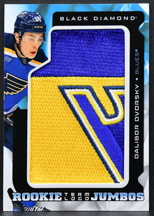 25-26 UD Black Diamond RC Team Logo Jumbos Dalibor Dvorsky RTL-DD Blues RC Patch 9089