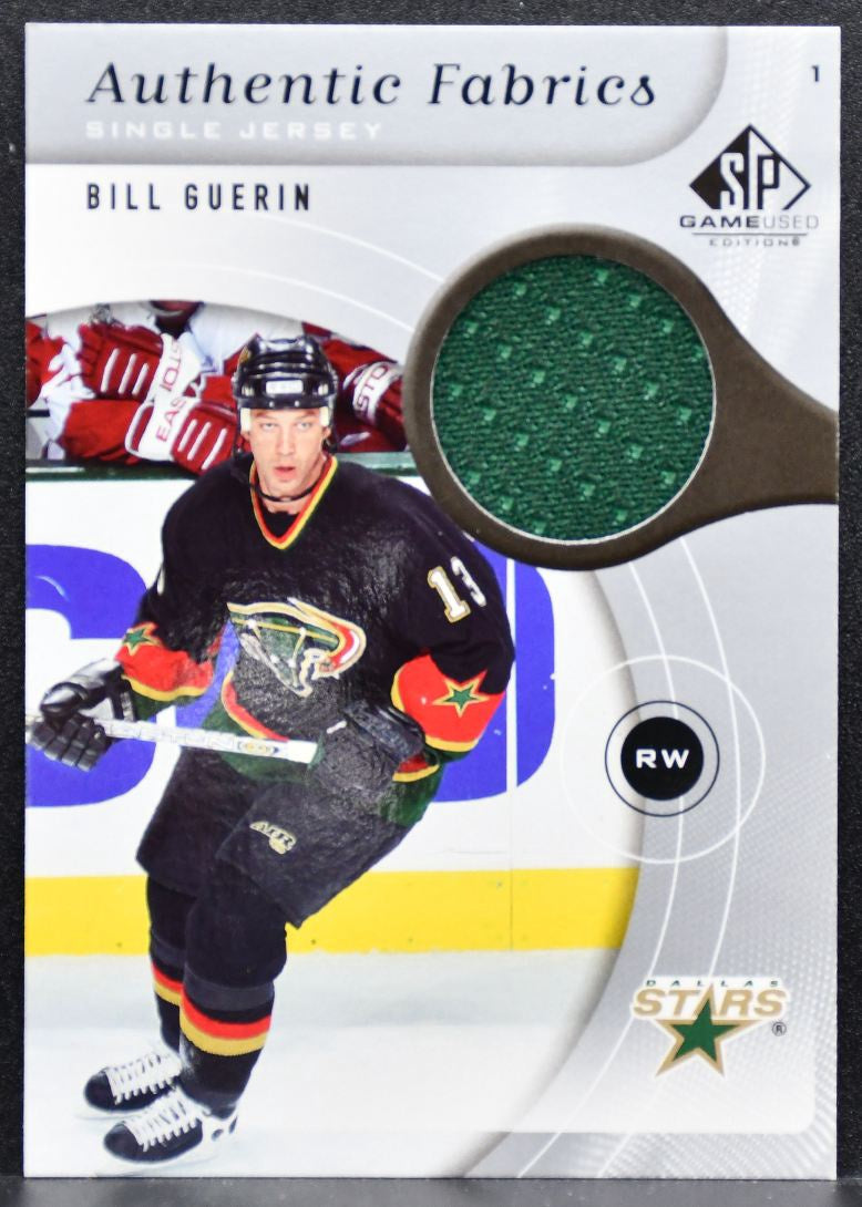 2005-06 SP Game Used Authentic Fabrics Bill Guerin Dallas Stars Jersey 4873